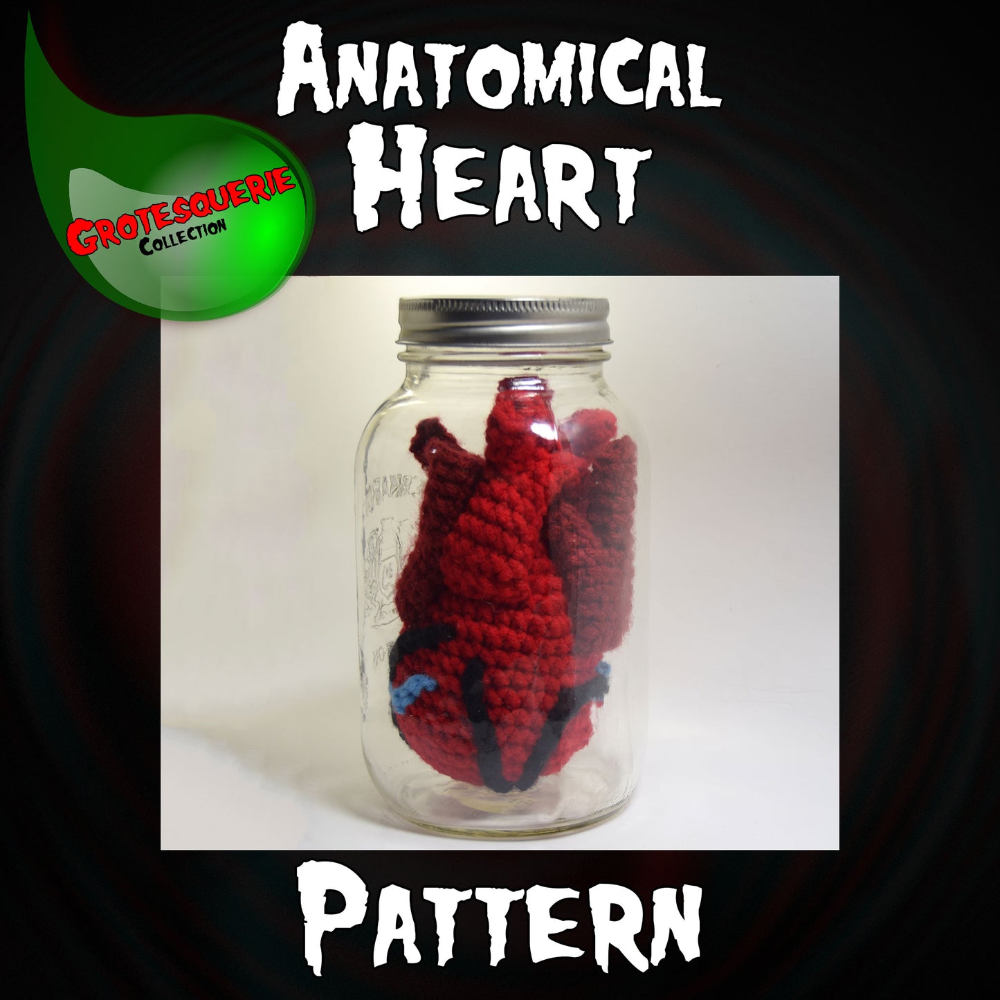 Anatomical Heart Crochet Pattern