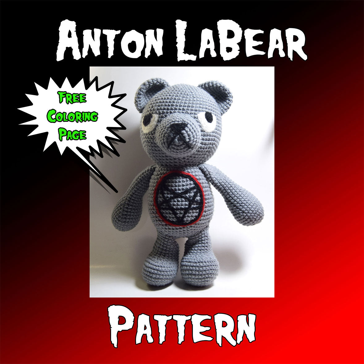 Anton LaBear Pattern + Coloring Page