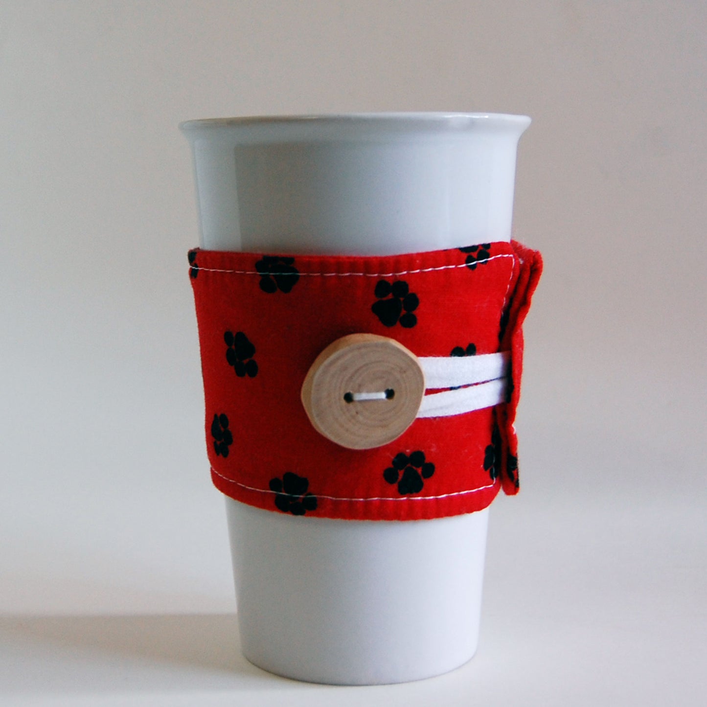 Paw Print Cotton Cup Sleeve