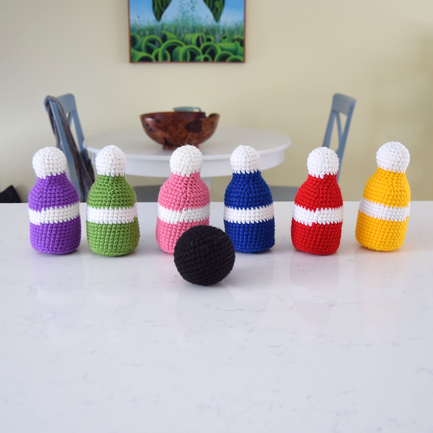 Rainbow Bowling Crochet Pattern