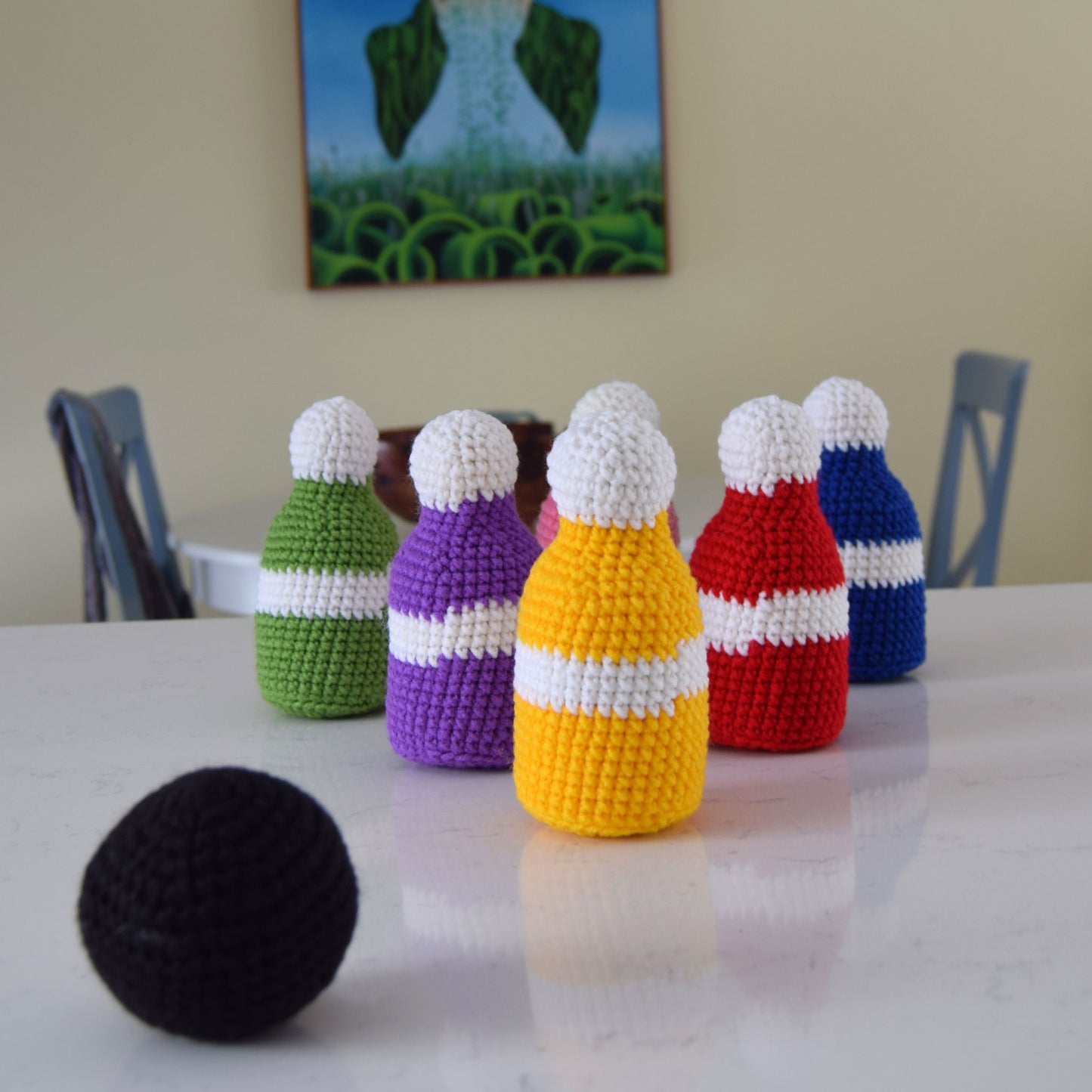 Rainbow Bowling Crochet Pattern