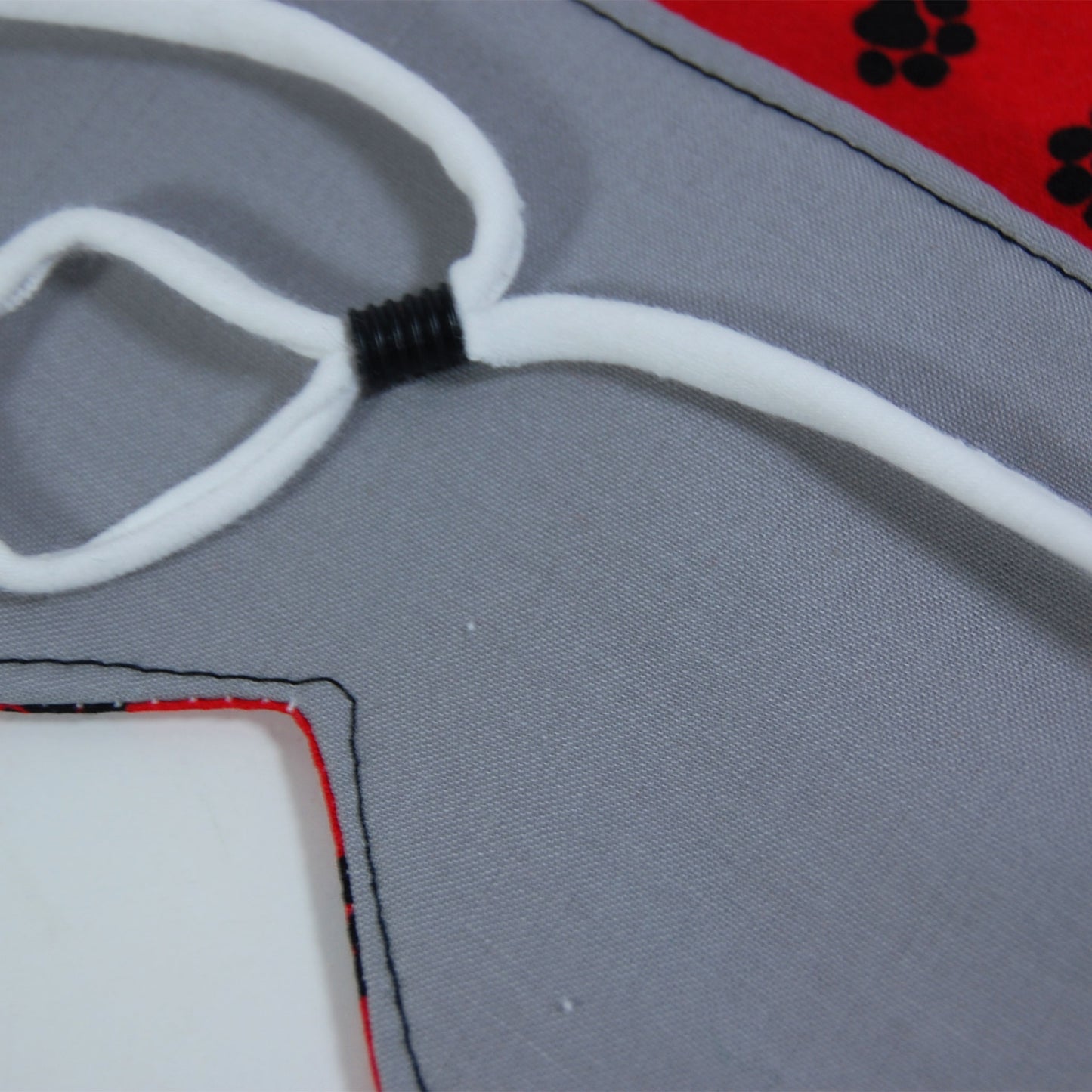 Red with Paw Prints Cotton Sleep Mask