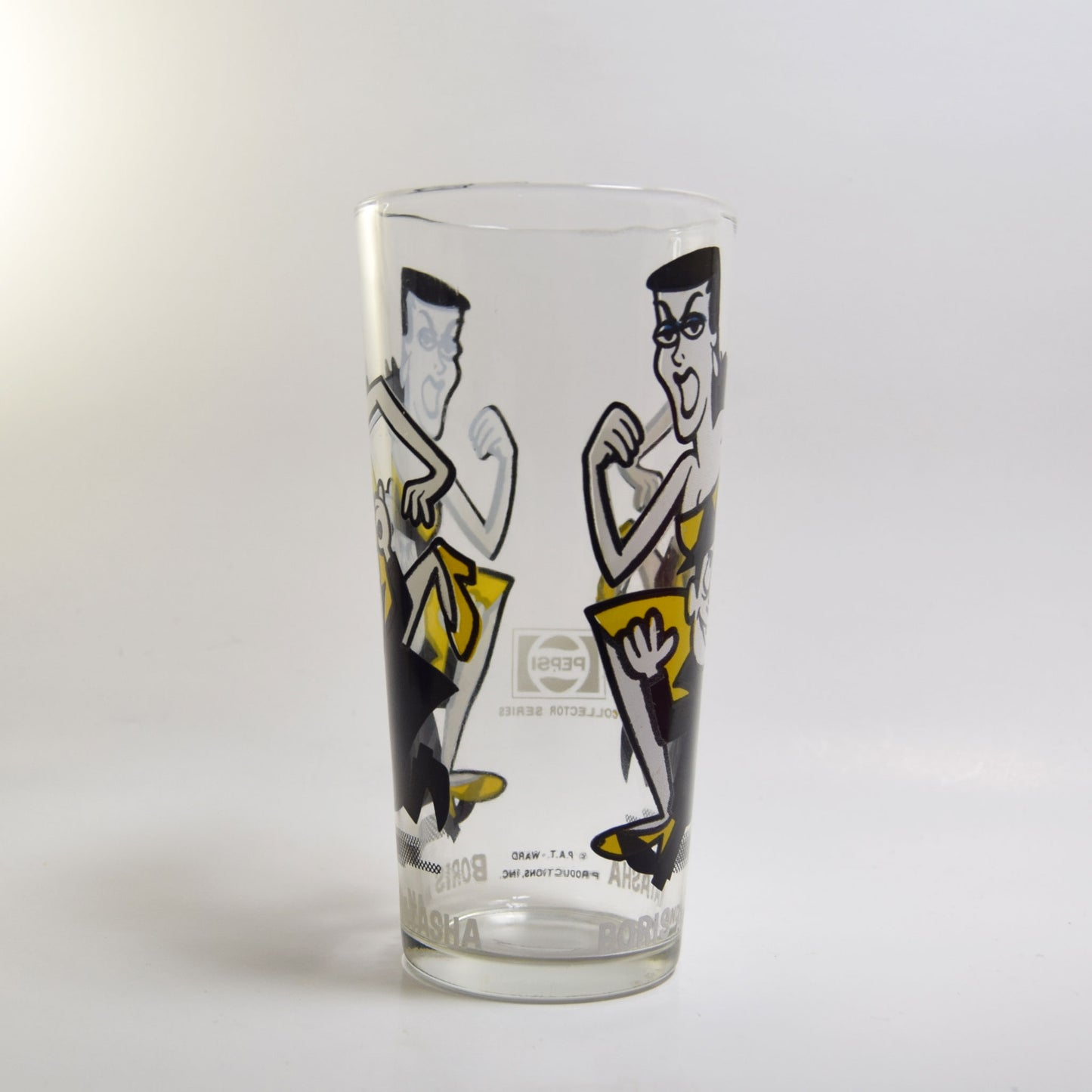 Vintage Boris and Natasha Drinking Glass (Pepsi Collector Series)