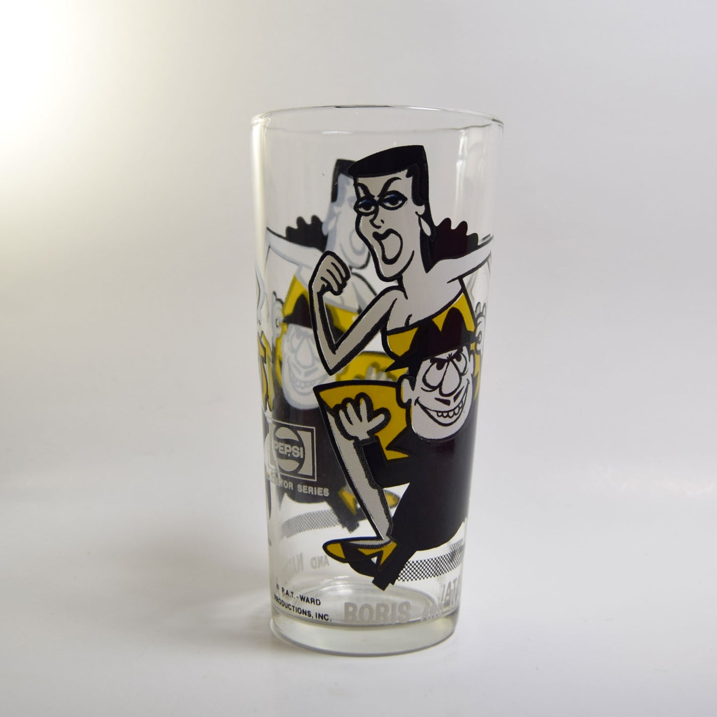 Vintage Boris and Natasha Drinking Glass (Pepsi Collector Series)