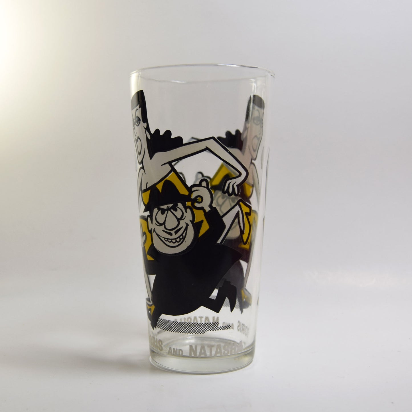 Vintage Boris and Natasha Drinking Glass (Pepsi Collector Series)