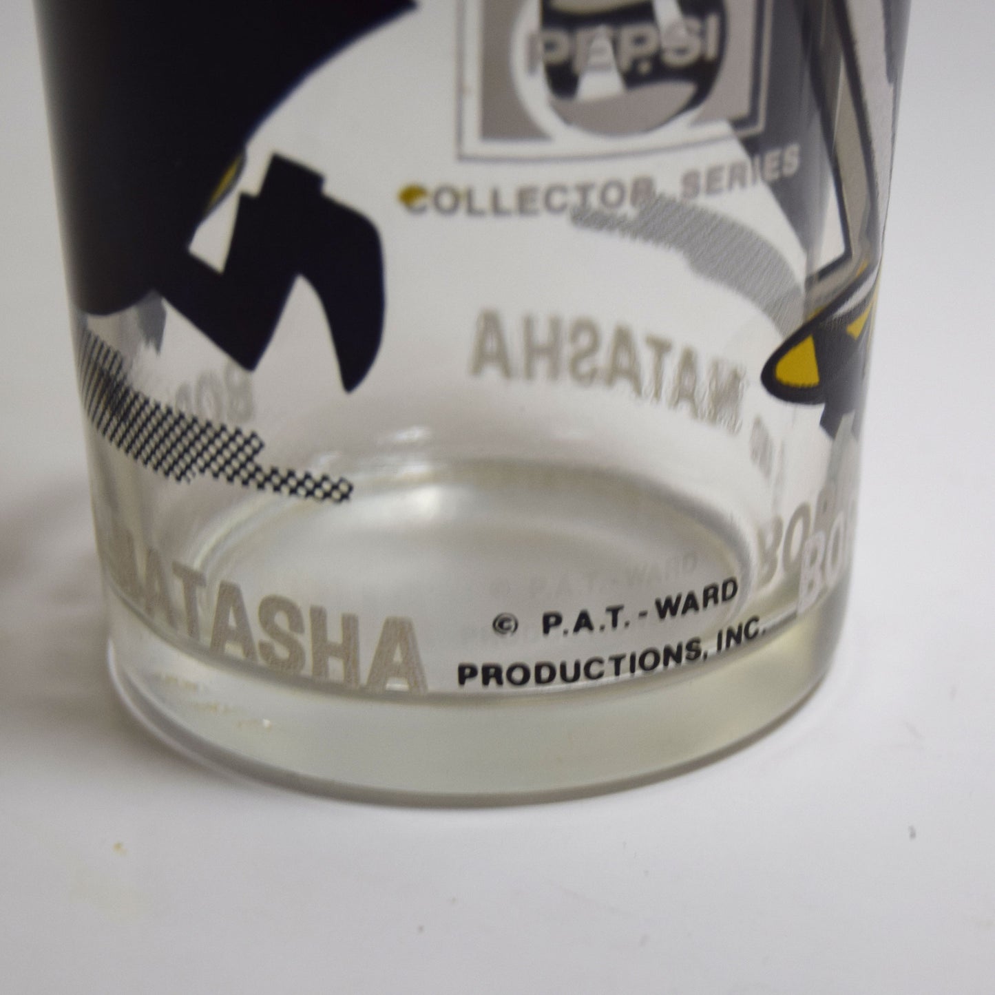 Vintage Boris and Natasha Drinking Glass (Pepsi Collector Series)