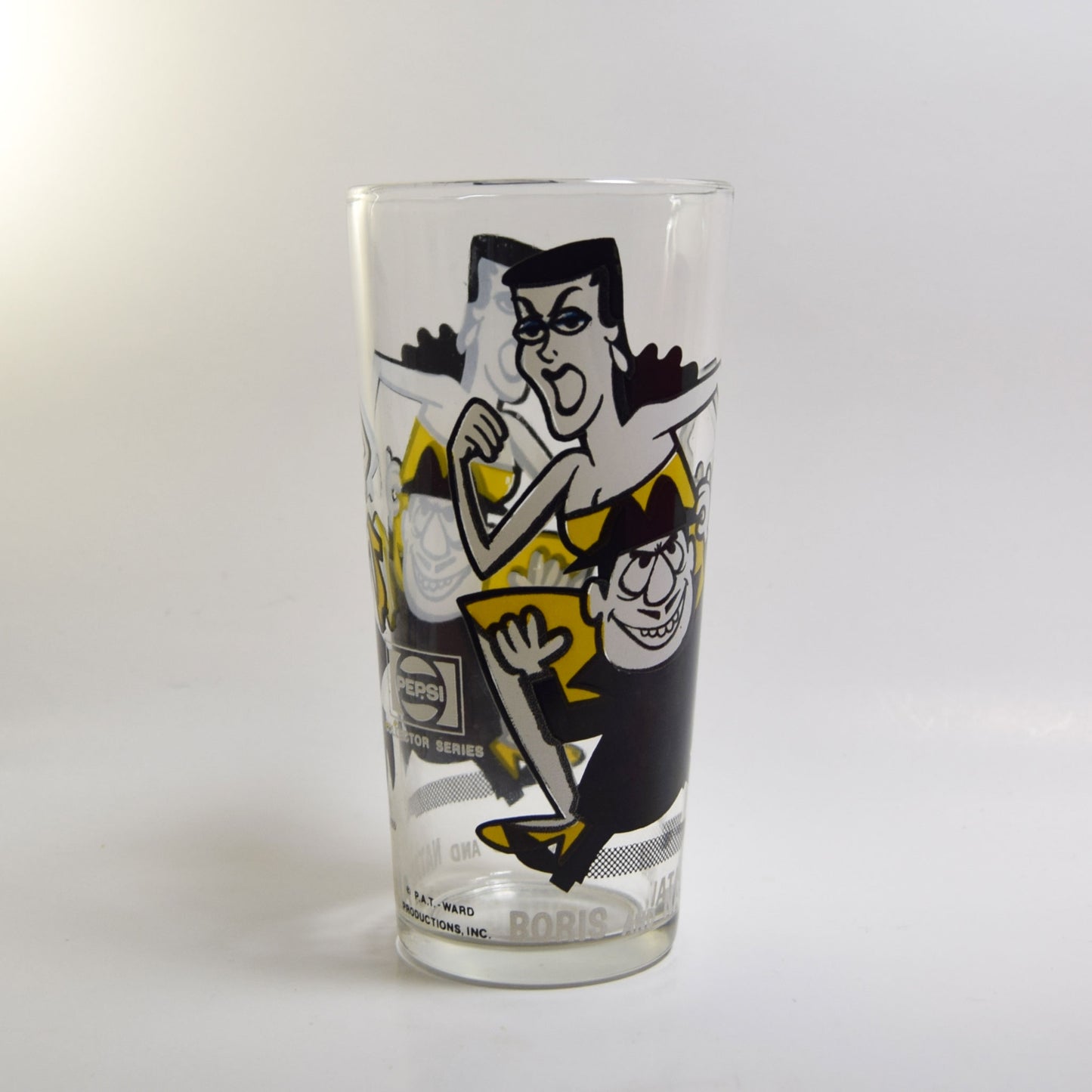 Vintage Boris and Natasha Drinking Glass (Pepsi Collector Series)