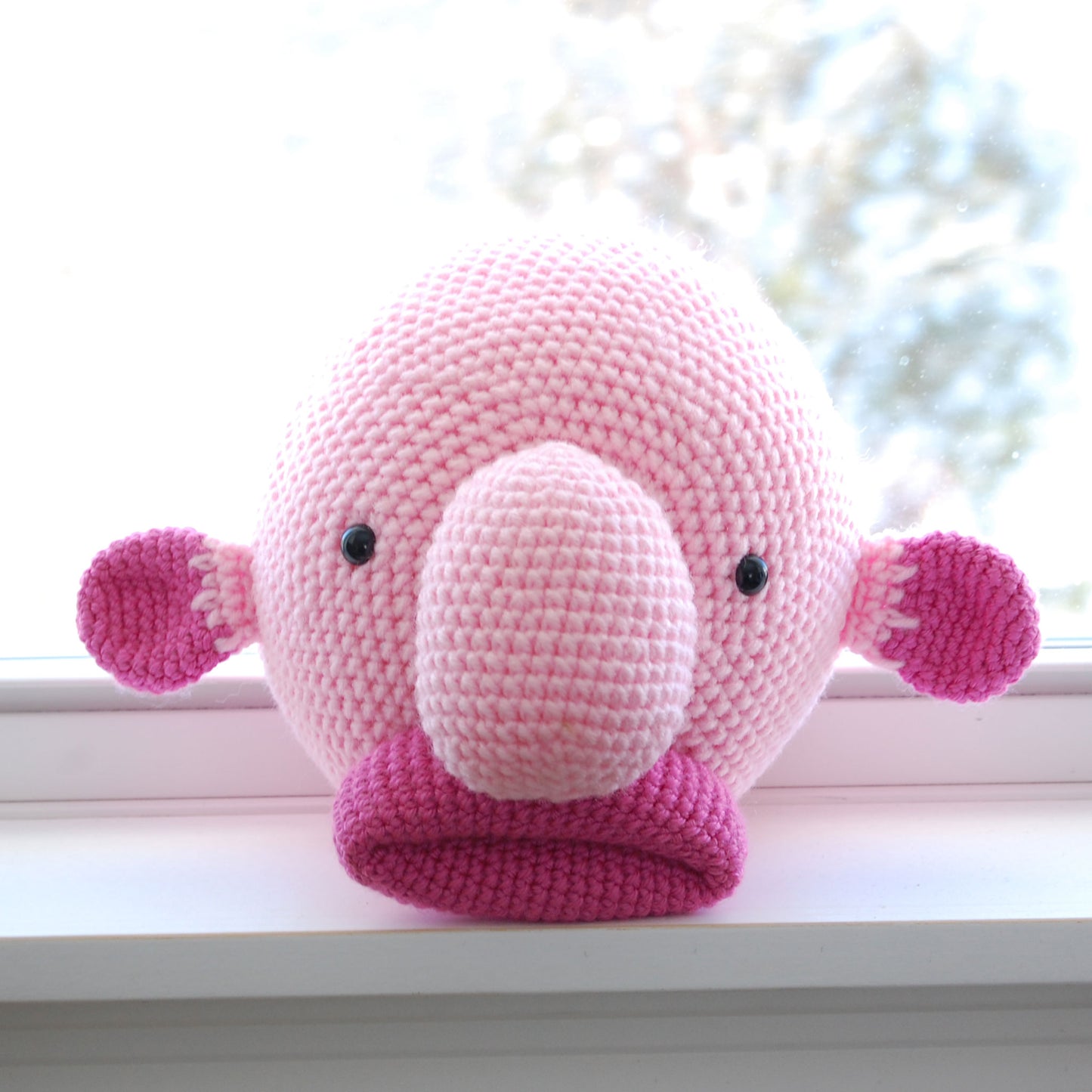 Blobfish Amigurumi Faux Taxidermy