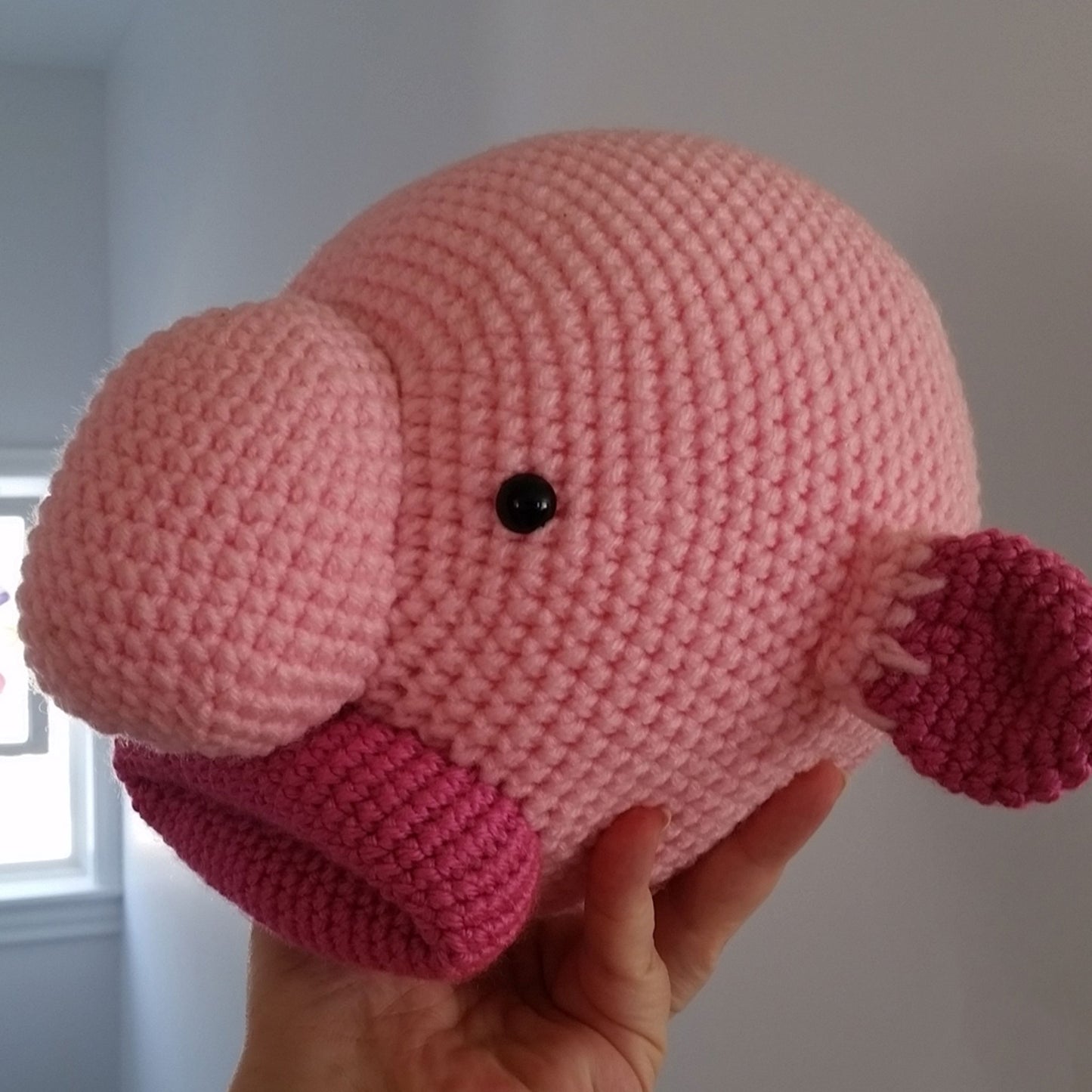 Blobfish Amigurumi Faux Taxidermy