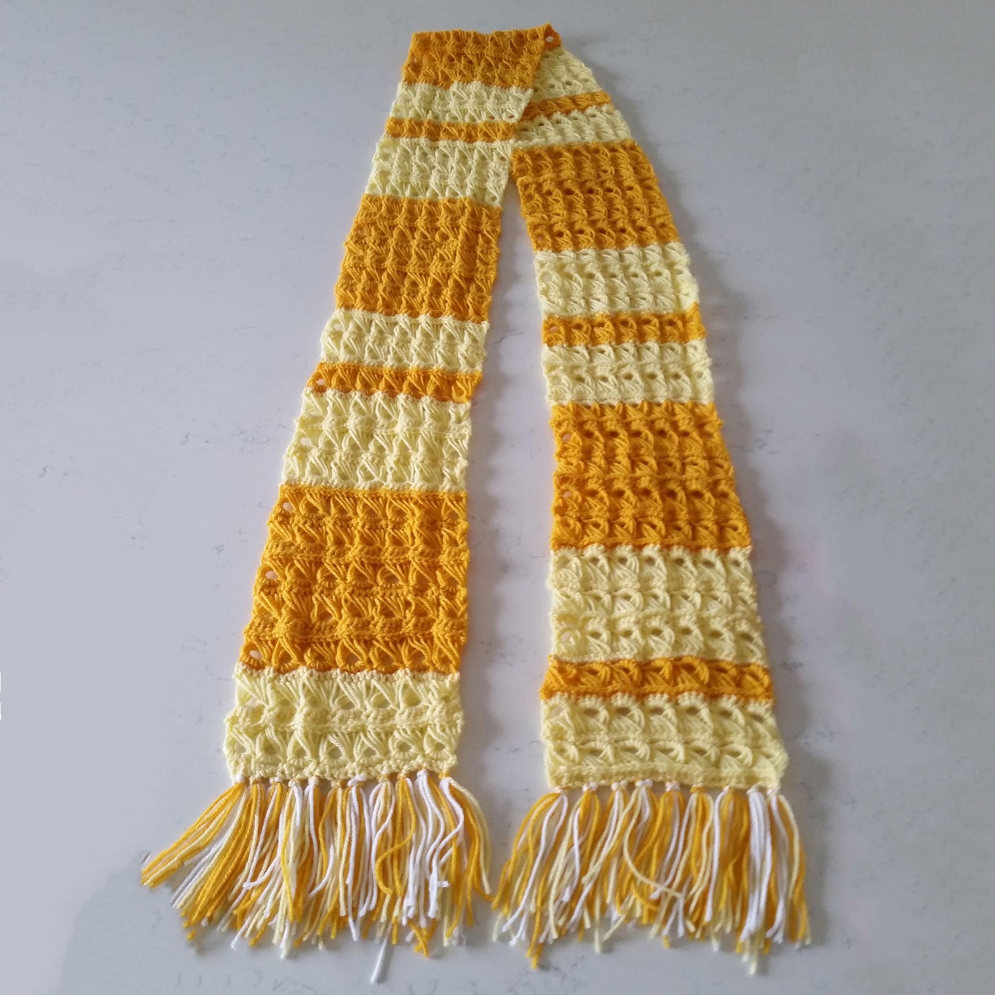 Broomstick Lace Scarf Crochet Pattern + Coloring Page