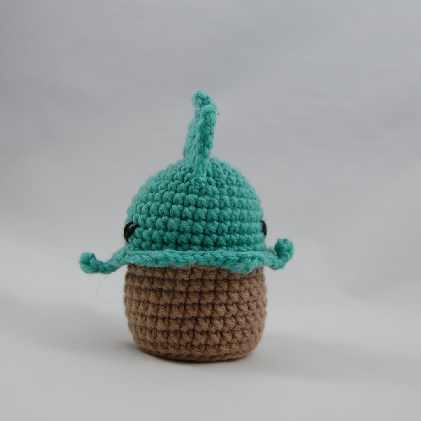 Fish Man Crochet Cupcake