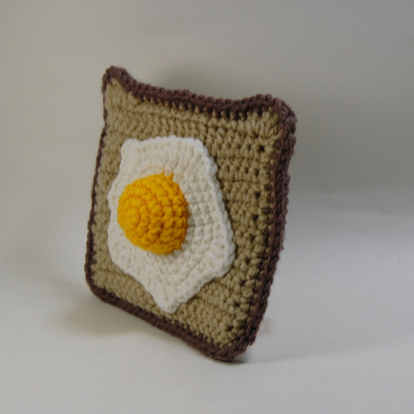 Fried Egg on Toast Crochet Pattern