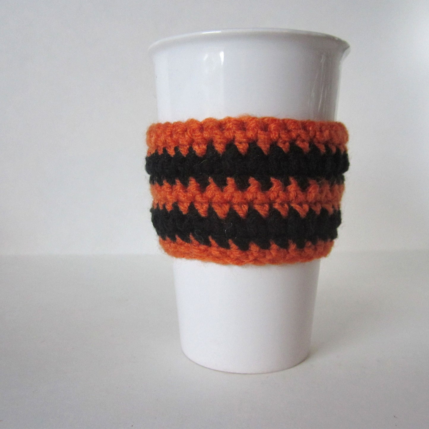 Halloween Stripes Mug Cozy