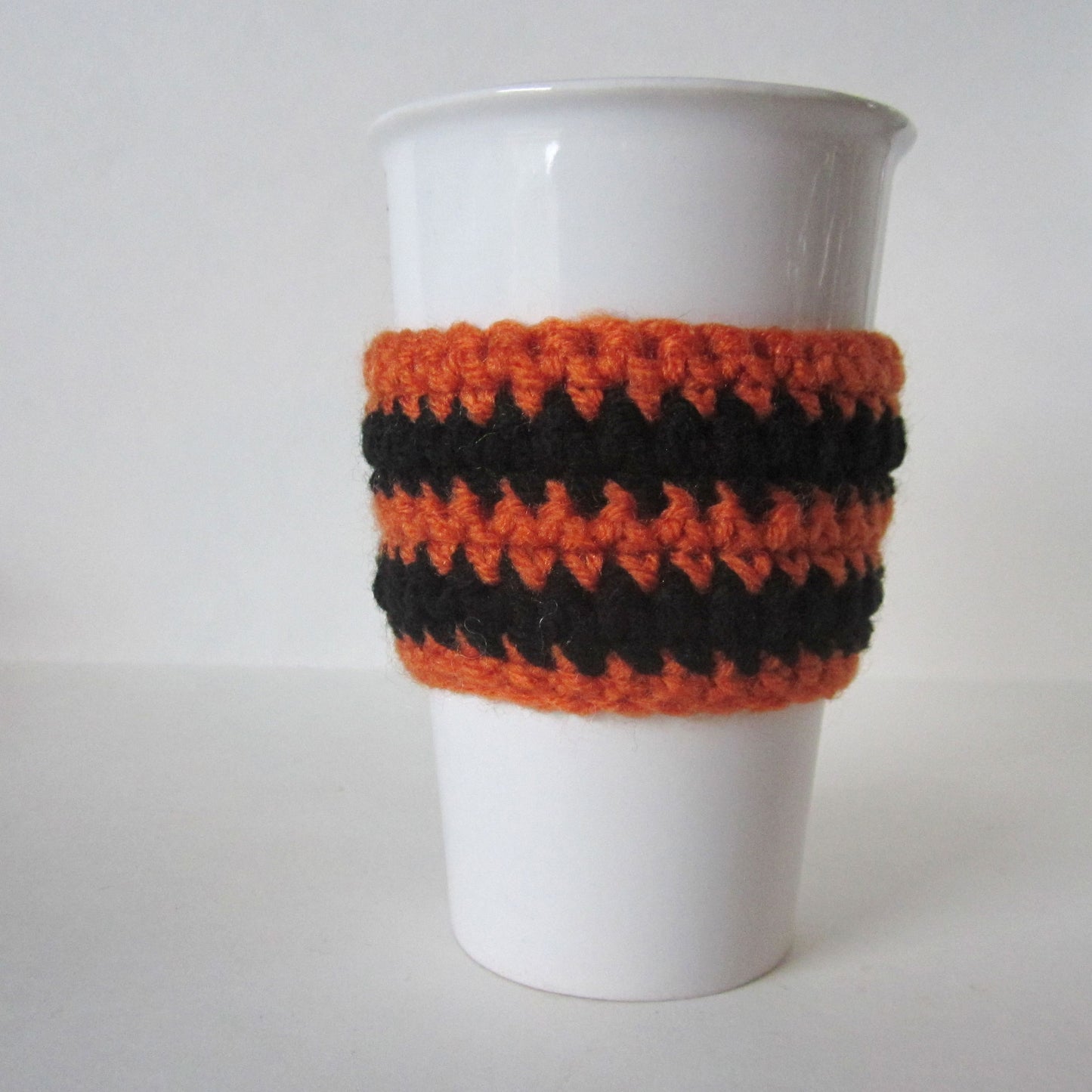 Halloween Stripes Mug Cozy