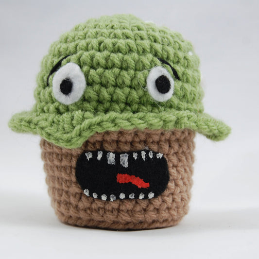 Screaming with Maggots Crochet Cupcake