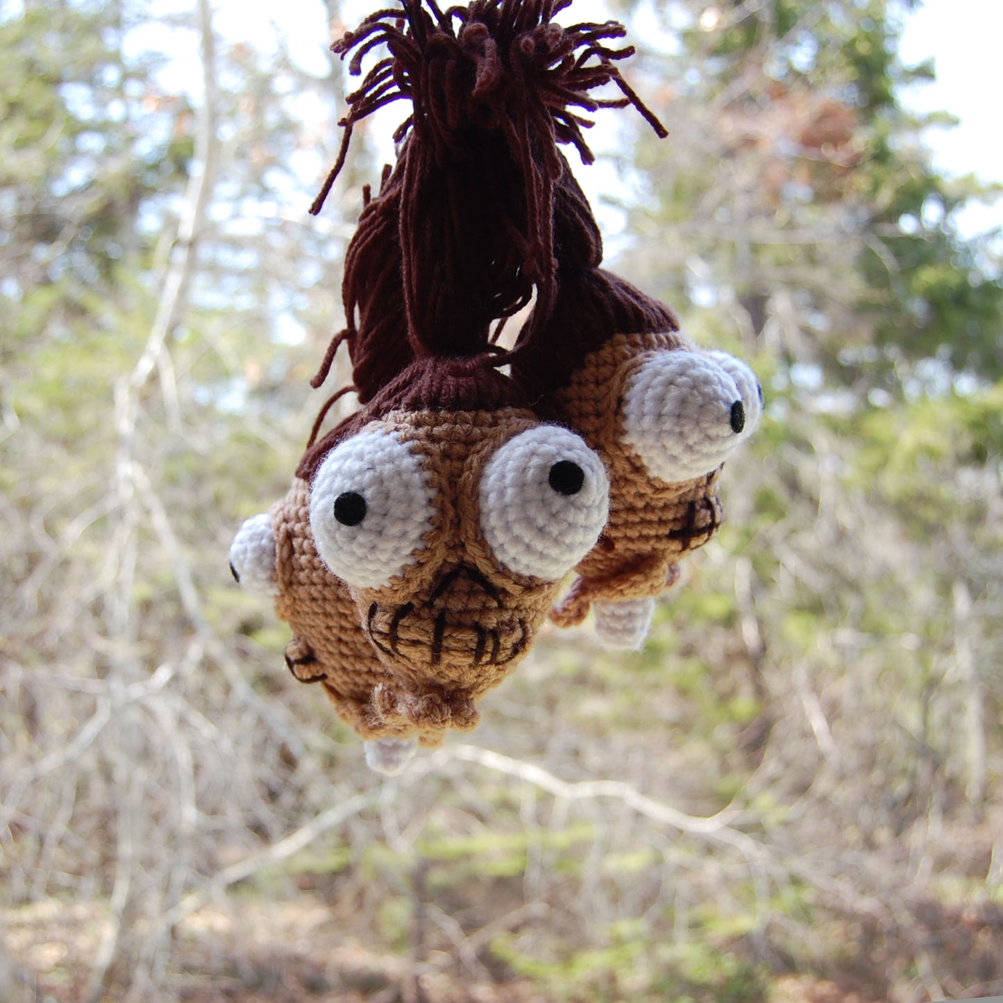 Shrunken Head Plushie (made to order)