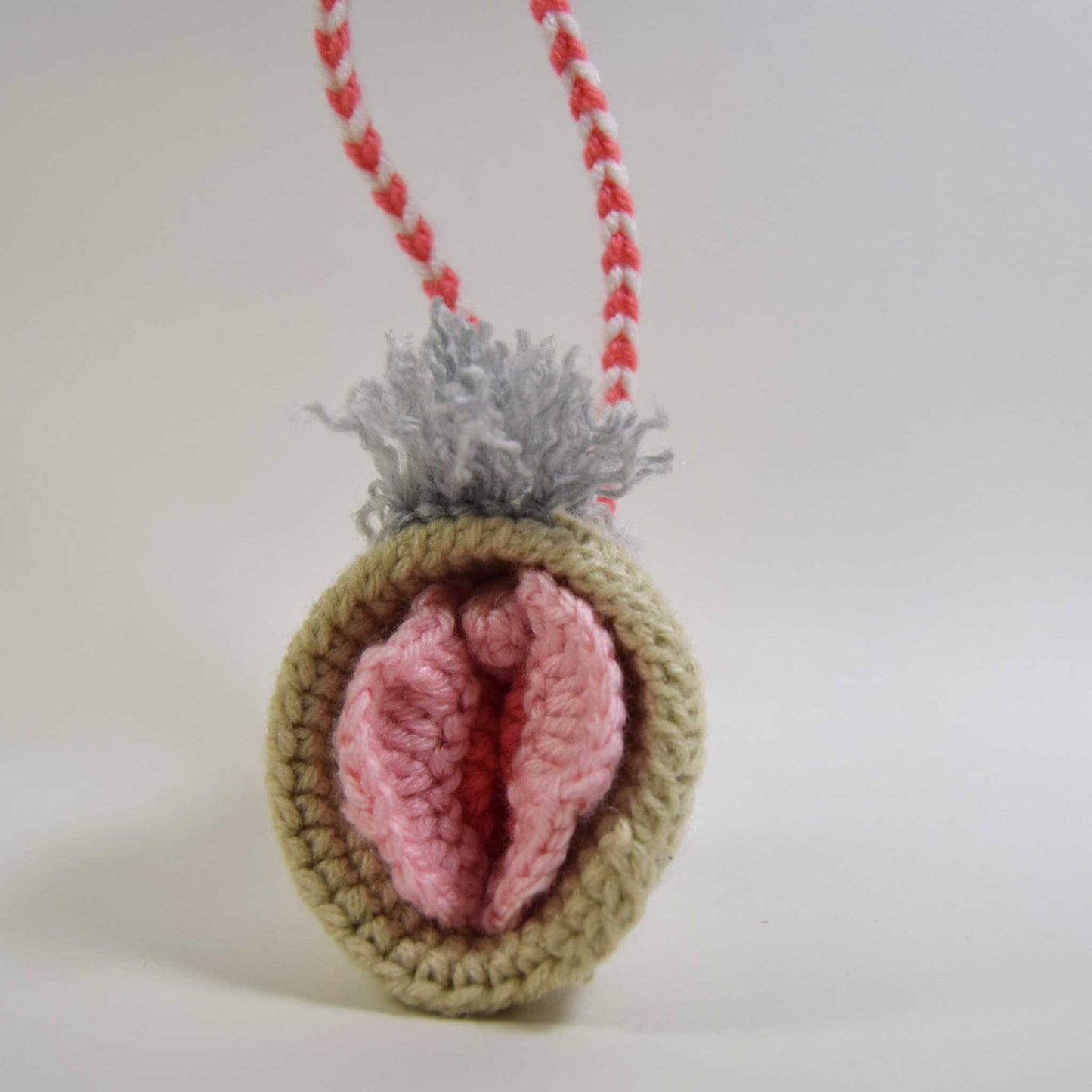 Crochet Va-Jay-Jay (Vulva) in Stunning Silver