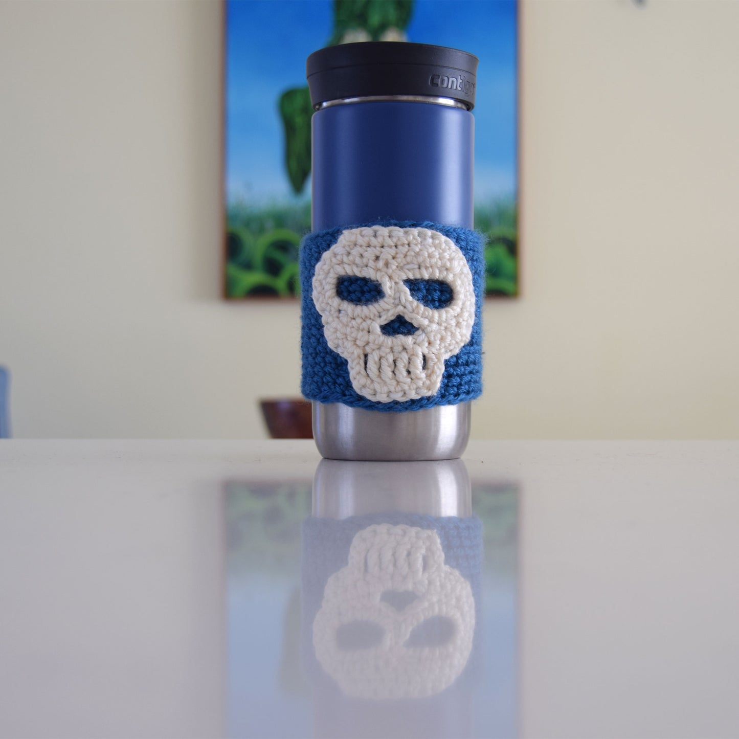 skull mug cozy