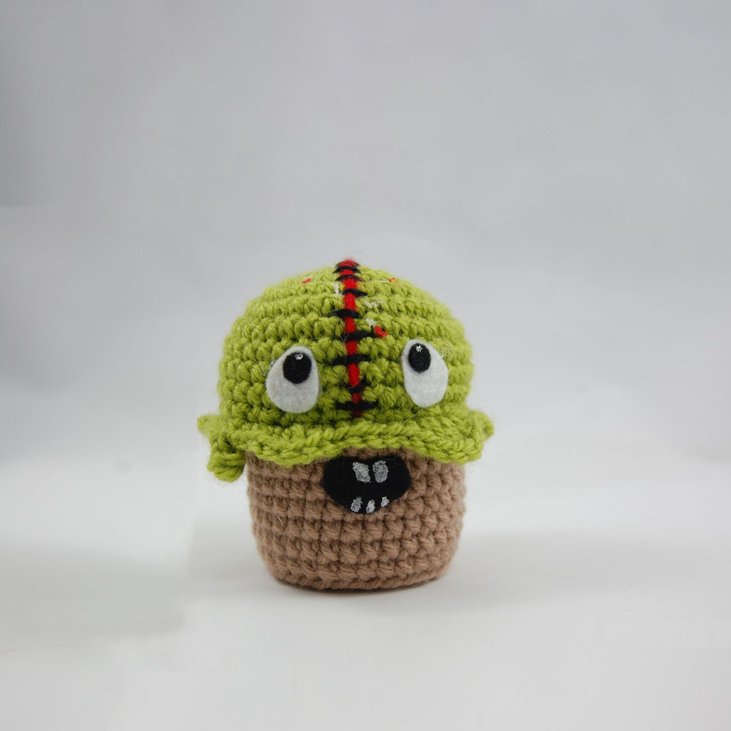 Splitting Headache Zombie Crochet Cupcake