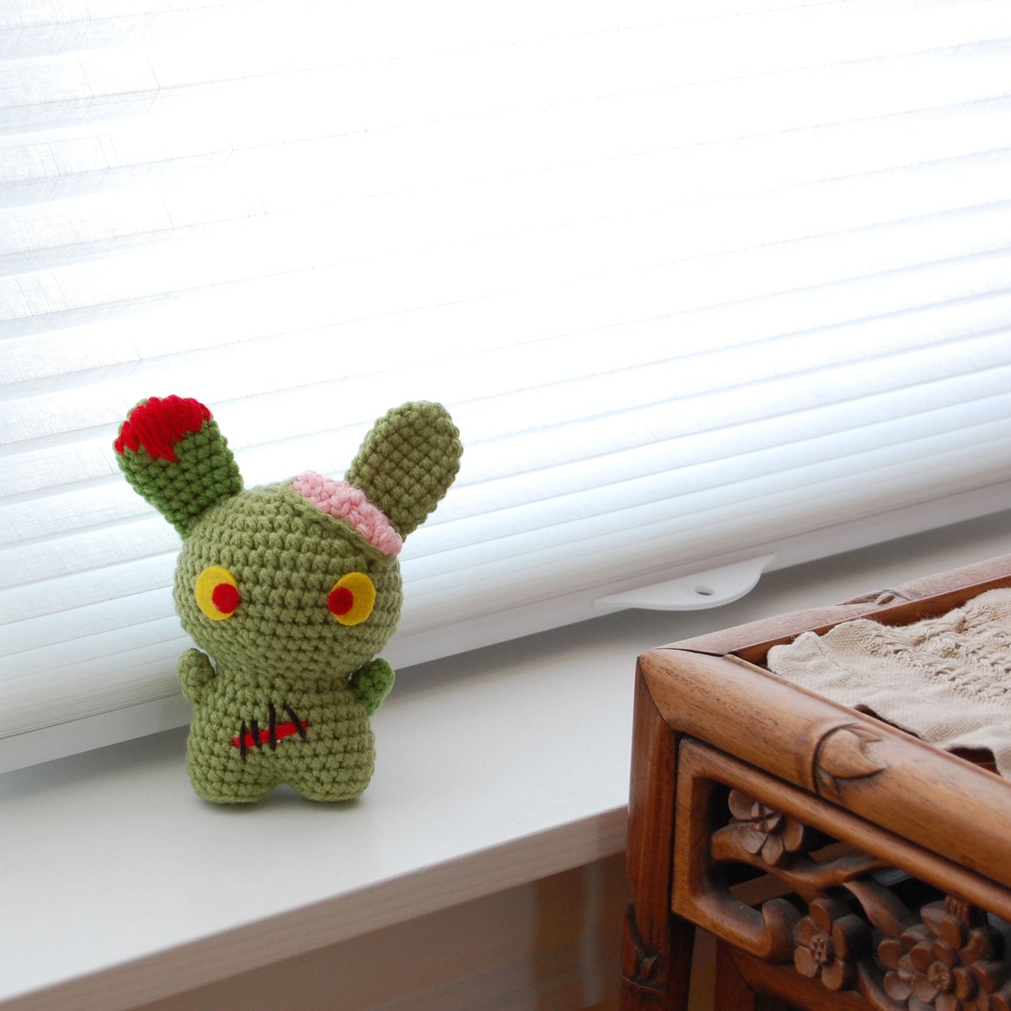 Zombie Bunny Amigurumi (made to order)