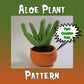 Aloe Plant Pattern + Coloring Page