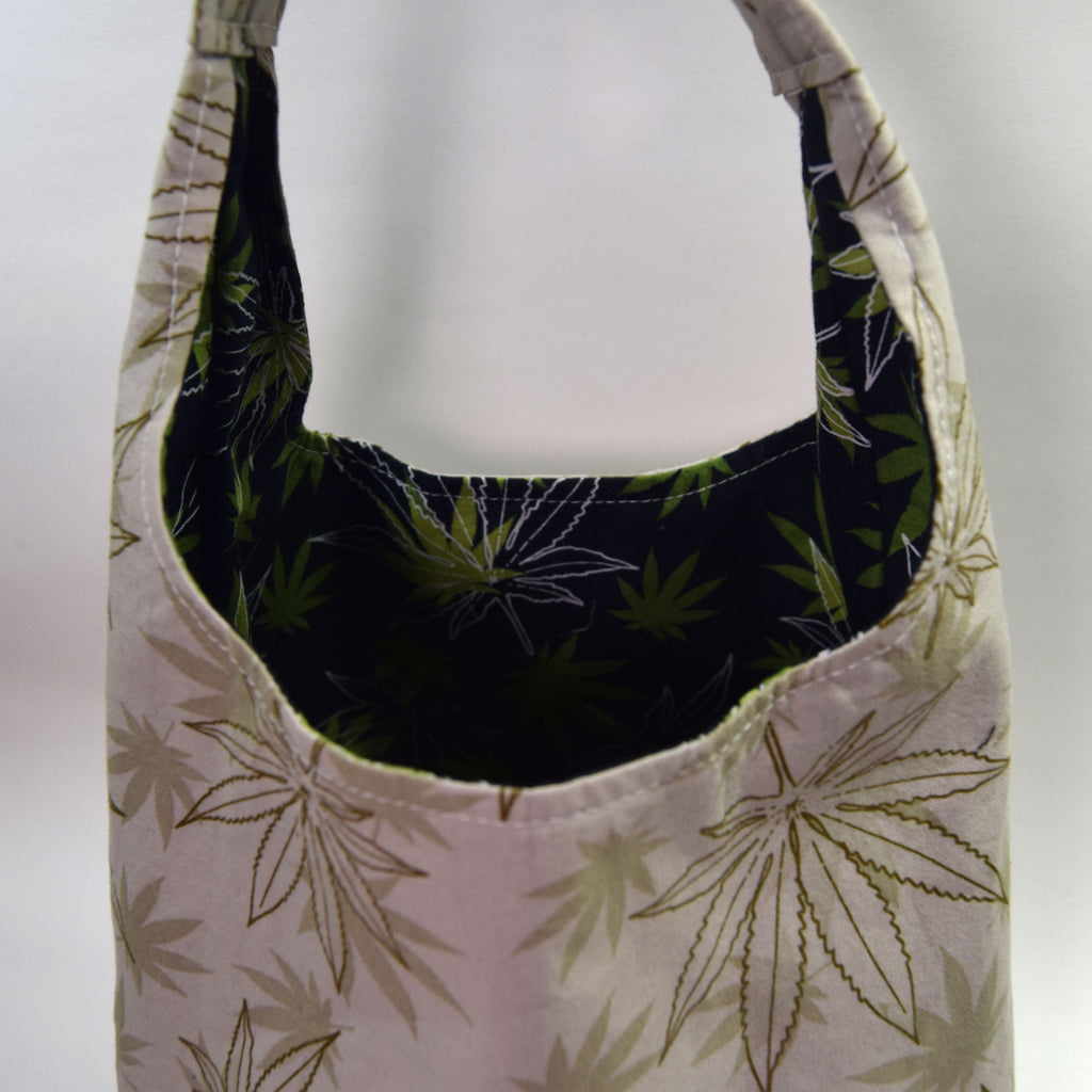 Cannabis Leaf Hobo Bag