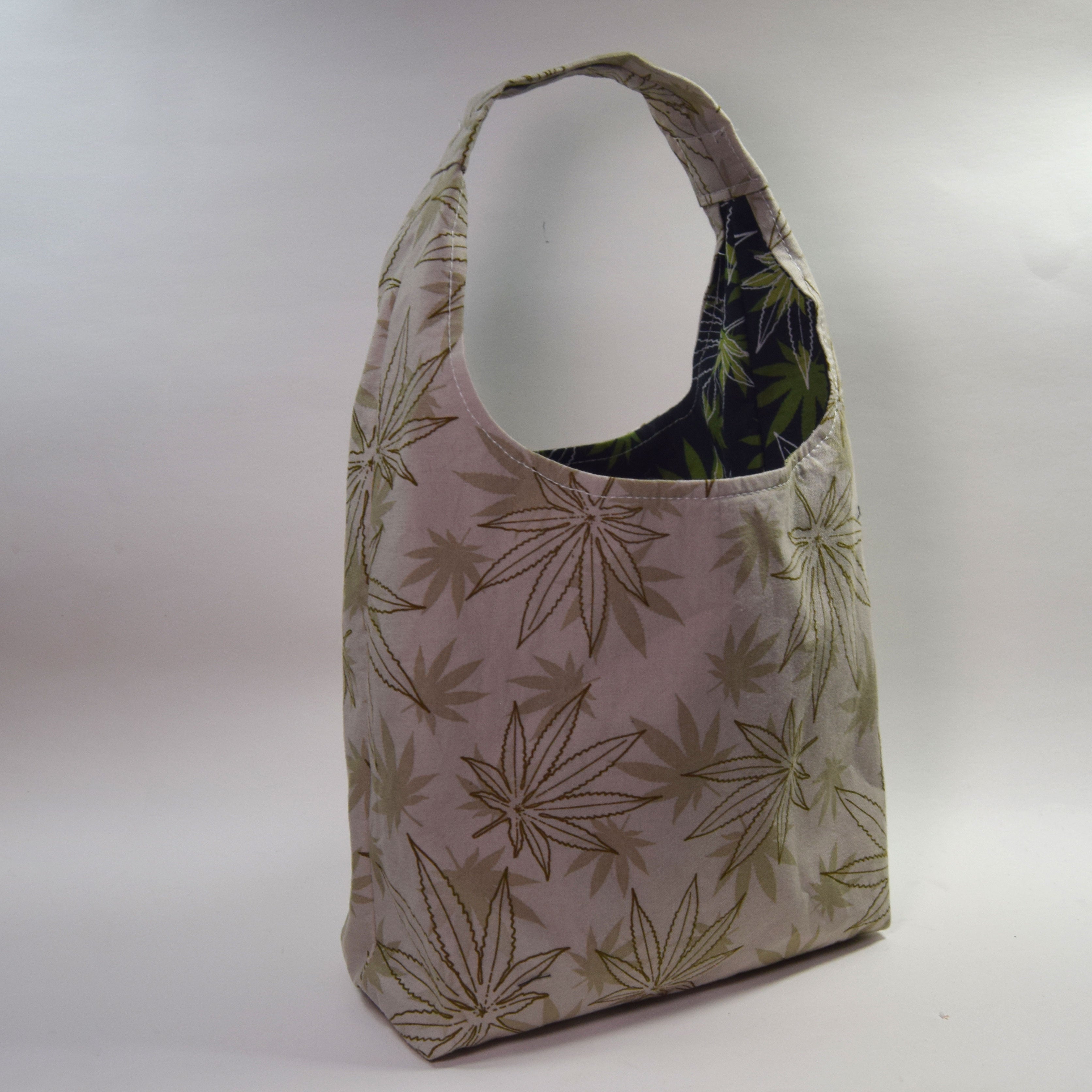 Cannabis Leaf Hobo Bag