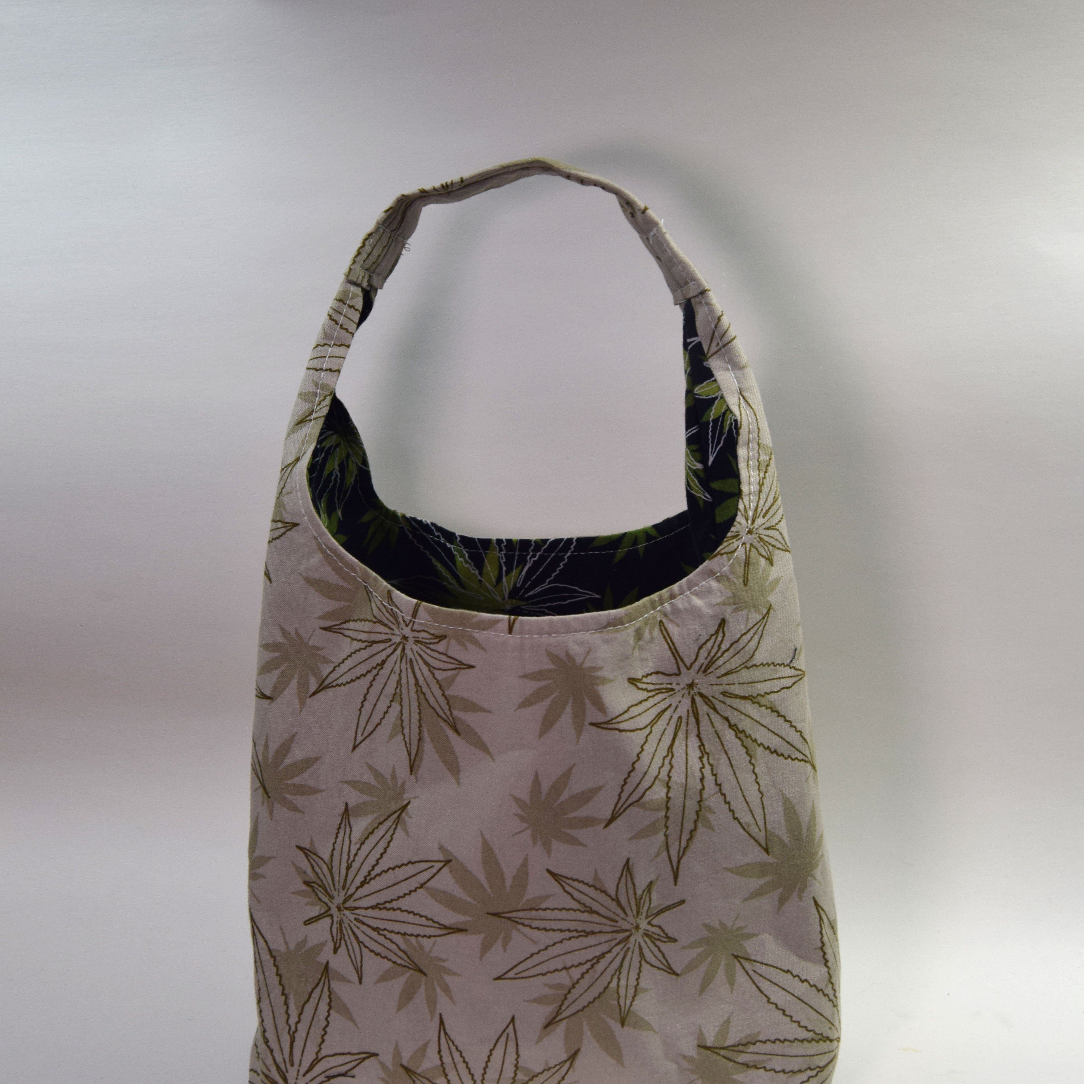 Cannabis Leaf Hobo Bag