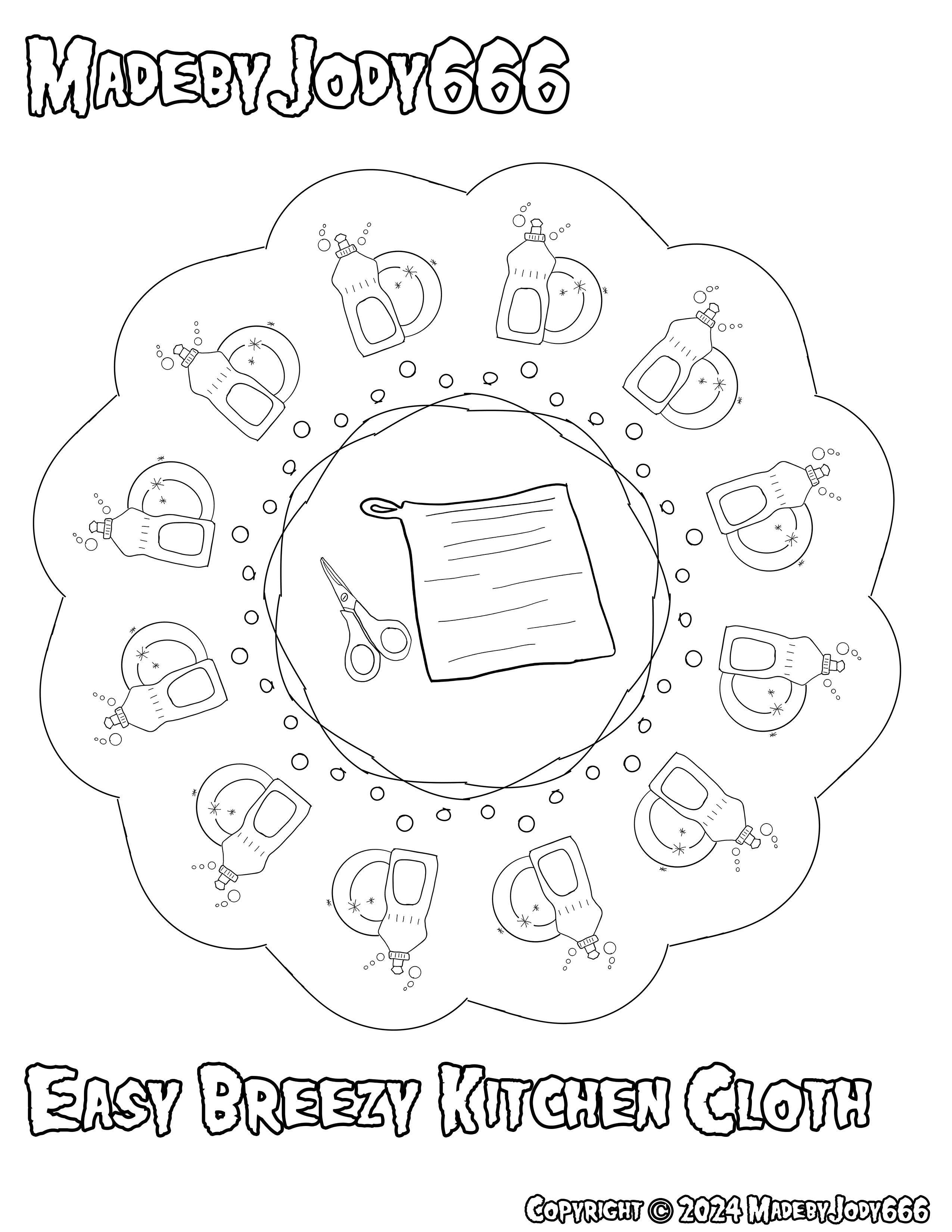 Easy Breezy Kitchen Cloth Pattern