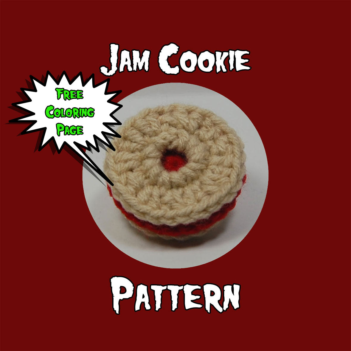 Crochet Jam Cookie Pattern