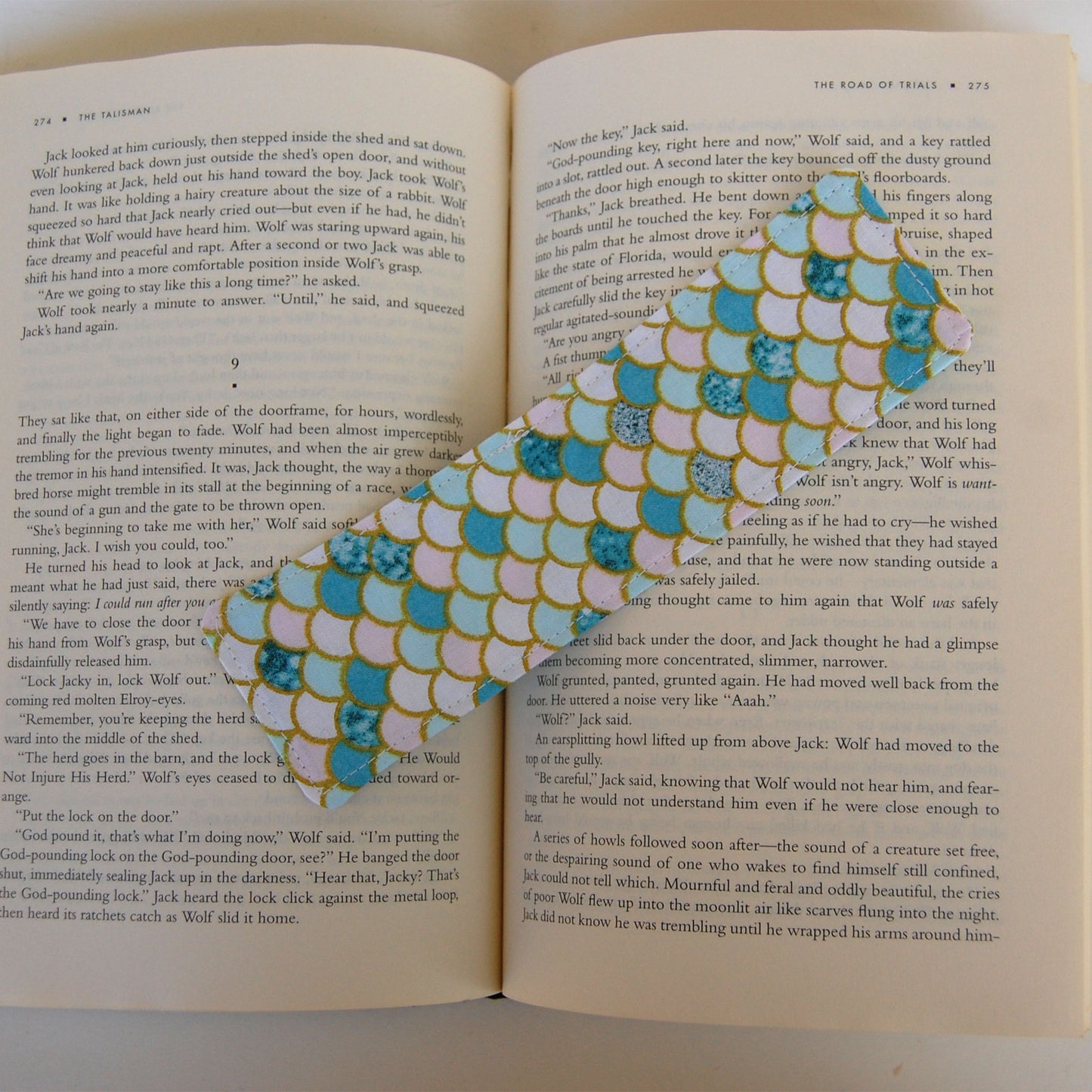 Mermaid Tail Fabric Bookmark