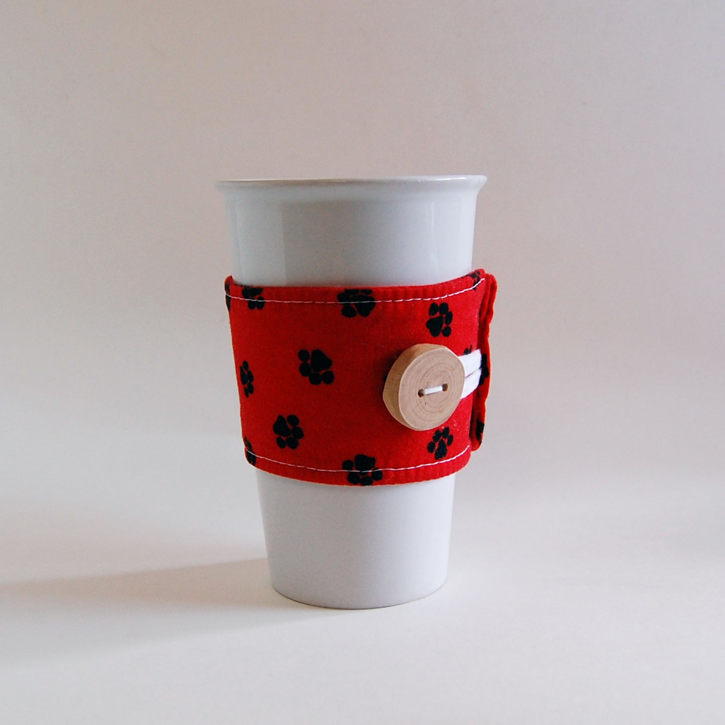 Paw Print Cotton Cup Sleeve