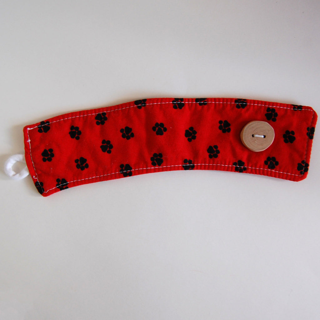 Paw Print Cotton Cup Sleeve