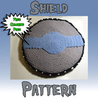 Shield Crochet Pattern + Coloring Page