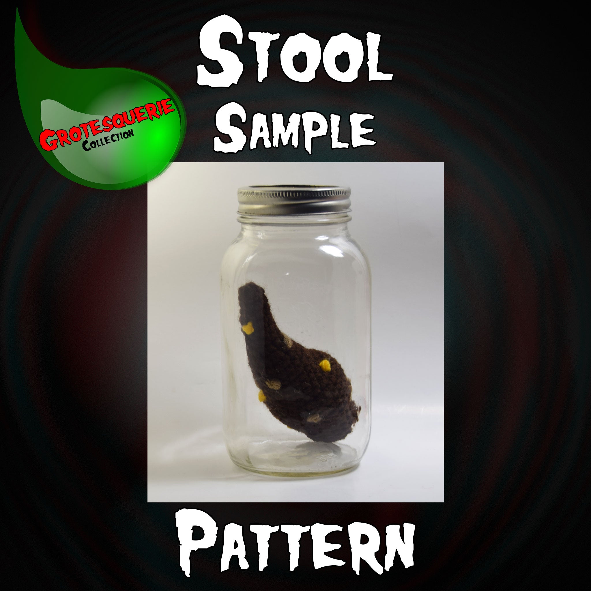 Stool Sampled Stool Sample Crochet Pattern – MadebyJody666