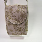 Small bag with weed leaf pattern on a white background