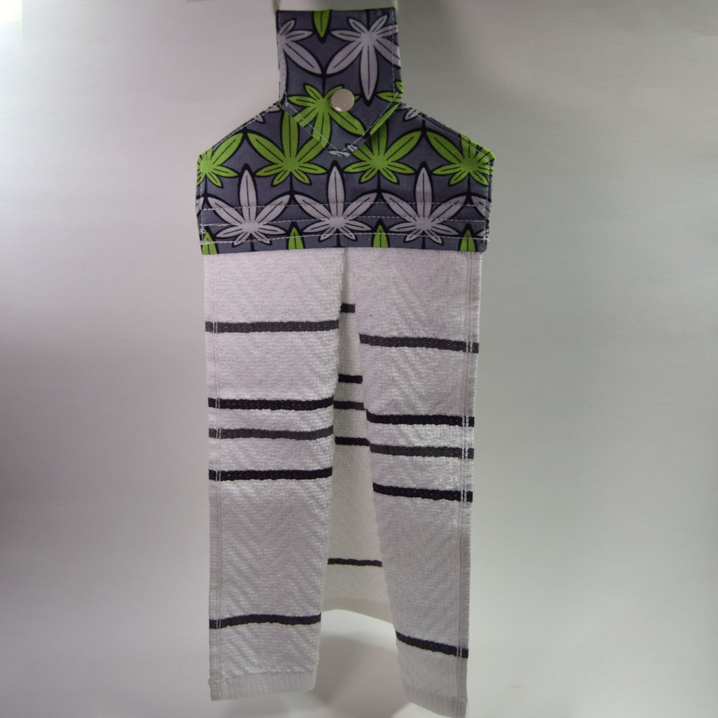 Weed Leaf Hanging Tea Towels (2 pack)