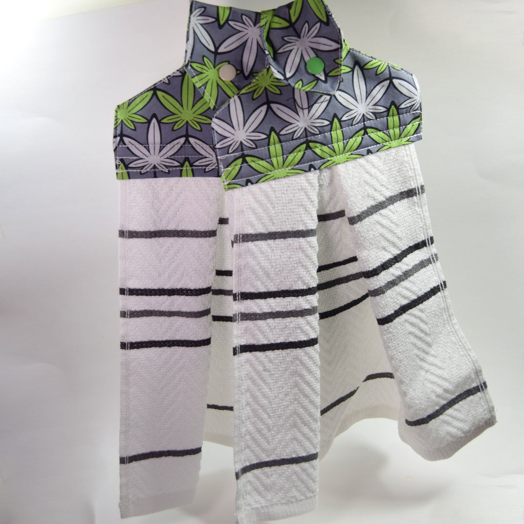 Weed Leaf Hanging Tea Towels (2 pack)