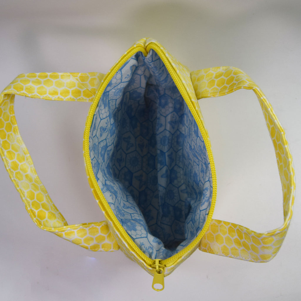 Mini Tote Bag with Zipper