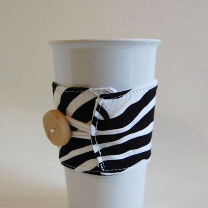 Zebra Print Coffee Cup Sleeve