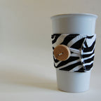 Zebra Print Coffee Cup Sleeve