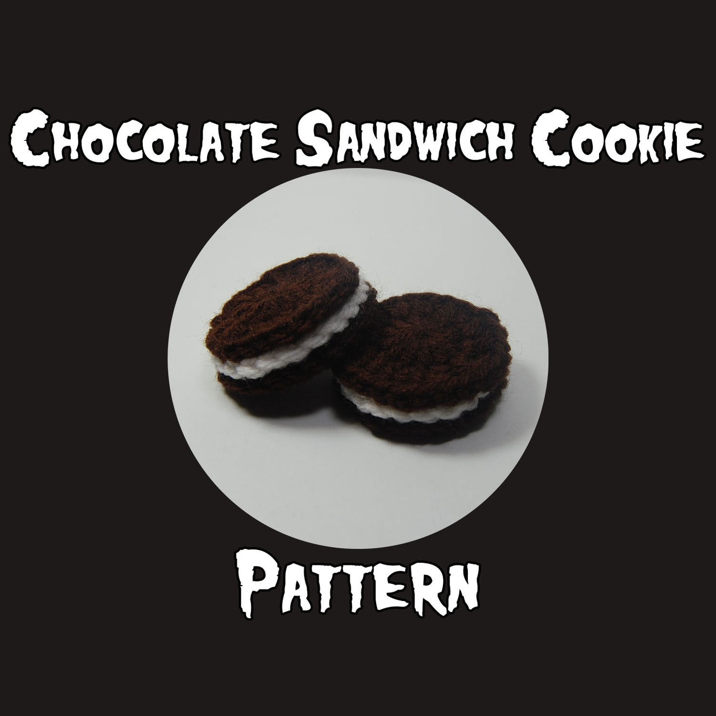 Crochet Chocolate Sandwich Cookie Pattern
