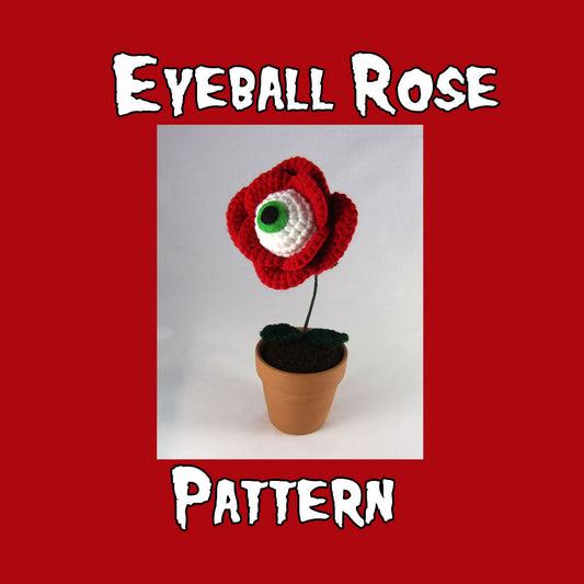 Eye Ball Rose Crochet Pattern