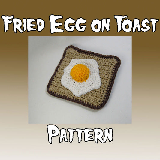 Fried Egg on Toast Crochet Pattern