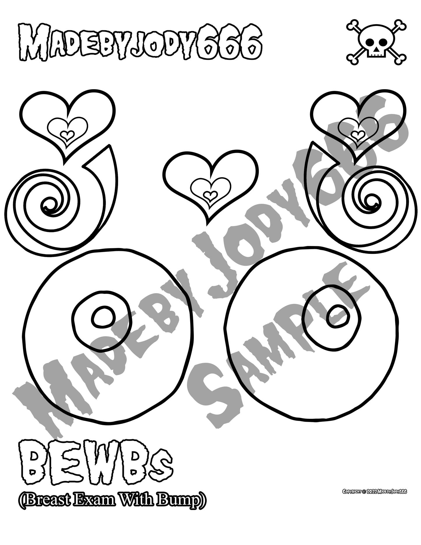 BEWBs Crochet Pattern + Coloring Page