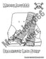 Broomstick Lace Scarf Crochet Pattern + Coloring Page