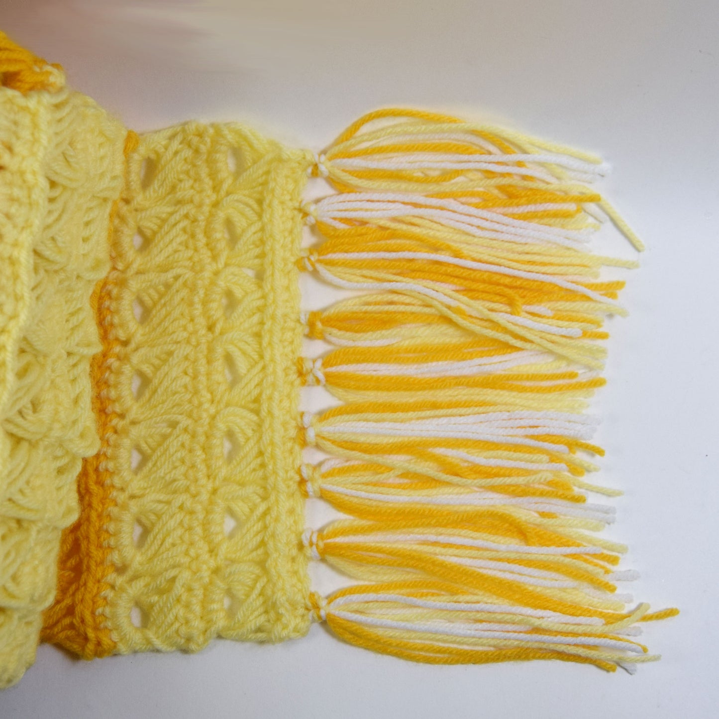 Broomstick Lace Scarf Crochet Pattern + Coloring Page