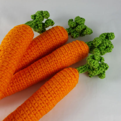 Carrot Crochet Pattern + Coloring Page