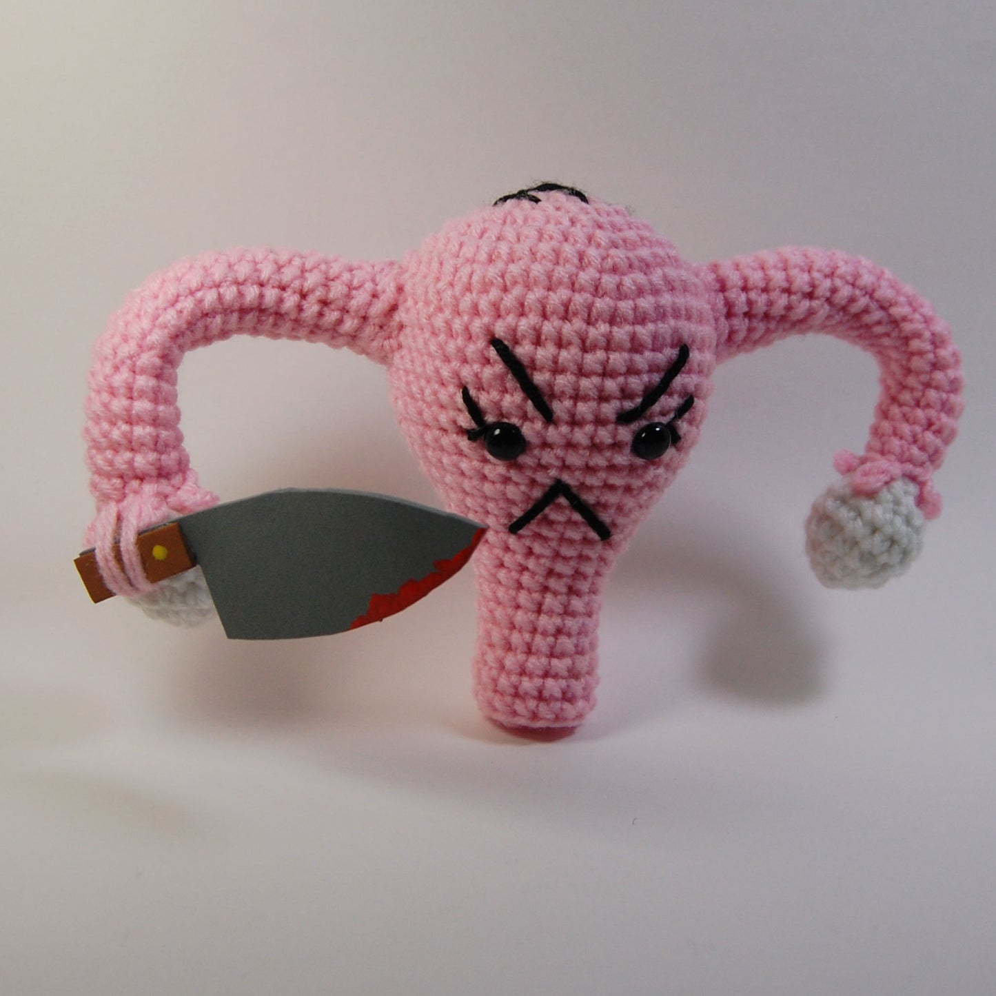 Angry Cuterus with Knife Crochet Pattern