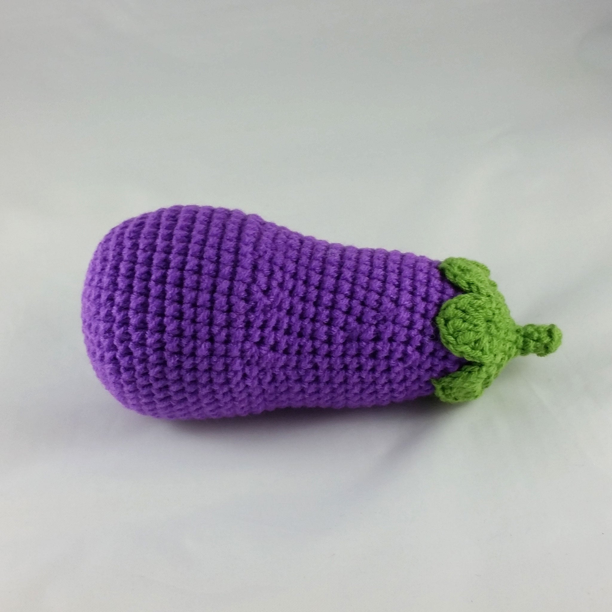 Amigurumi Eggplant (made to order)